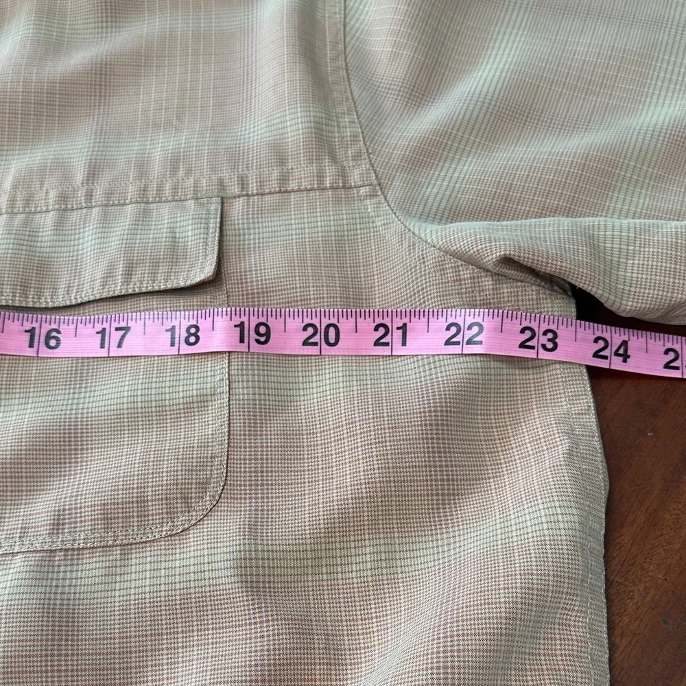 The North Face Men's Casual Tan Button Down Shirt